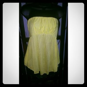 Citrus Yellow Free People Strapless Top Size S